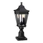 Feiss Pedestal Lantern from the Cotswold Lane range. Cotswold Lane 2 Light Medium Pedestal Product Code = FE-COTSLN3-M-BK