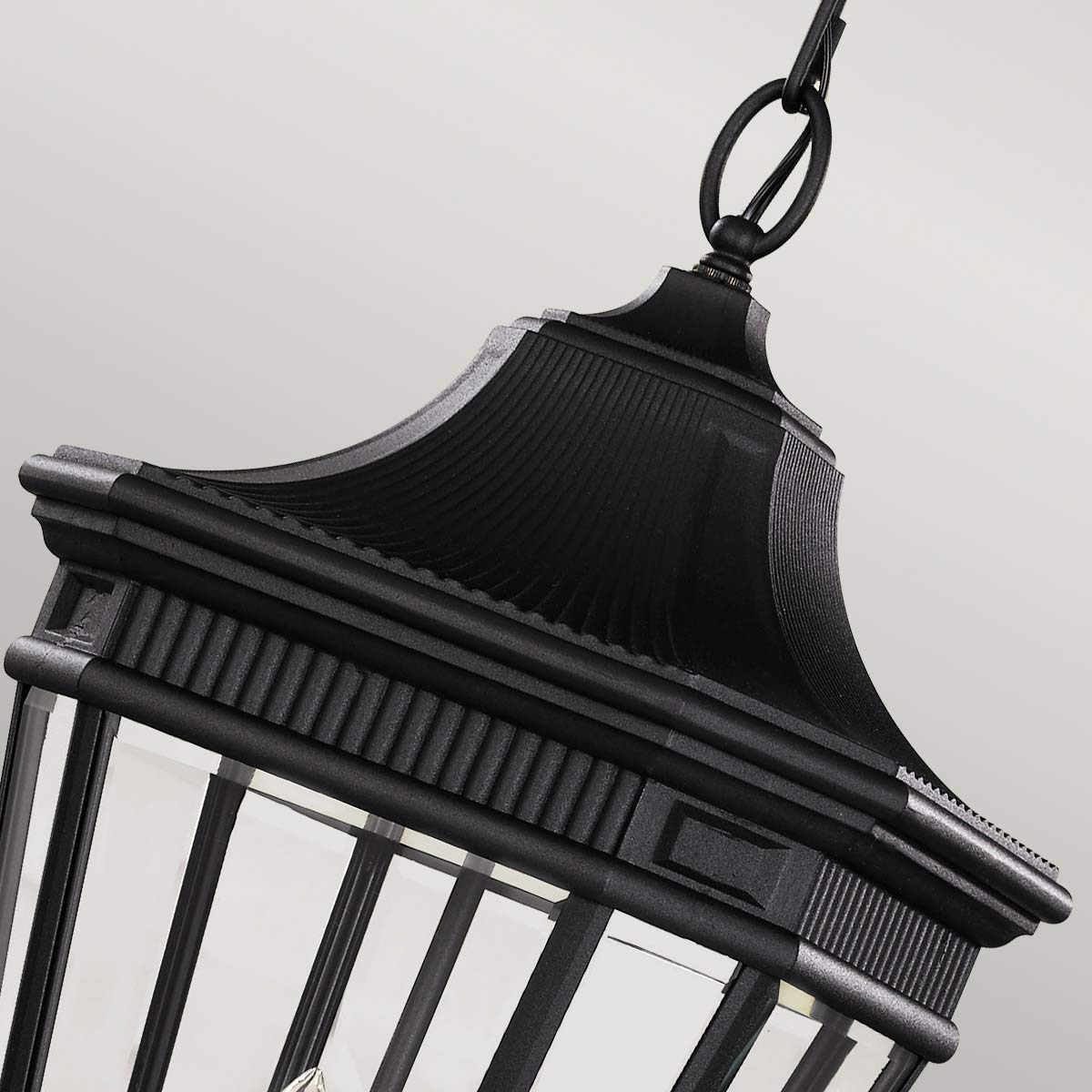 Feiss Outdoor Hanging from the Cotswold Lane range. Cotswold Lane 3 Light Large Chain Lantern Product Code = FE-COTSLN8-L-BK
