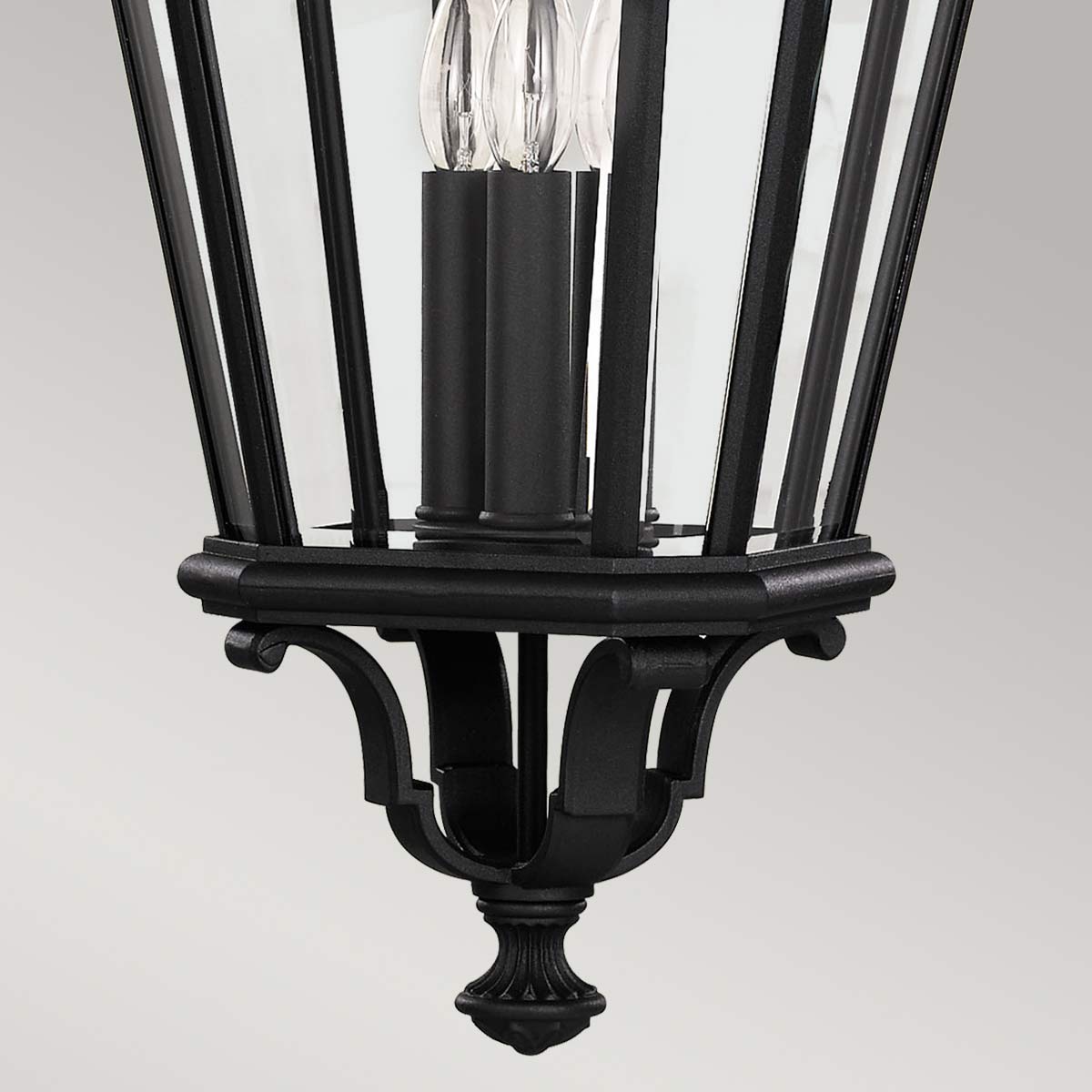 Feiss Outdoor Hanging from the Cotswold Lane range. Cotswold Lane 3 Light Large Chain Lantern Product Code = FE-COTSLN8-L-BK