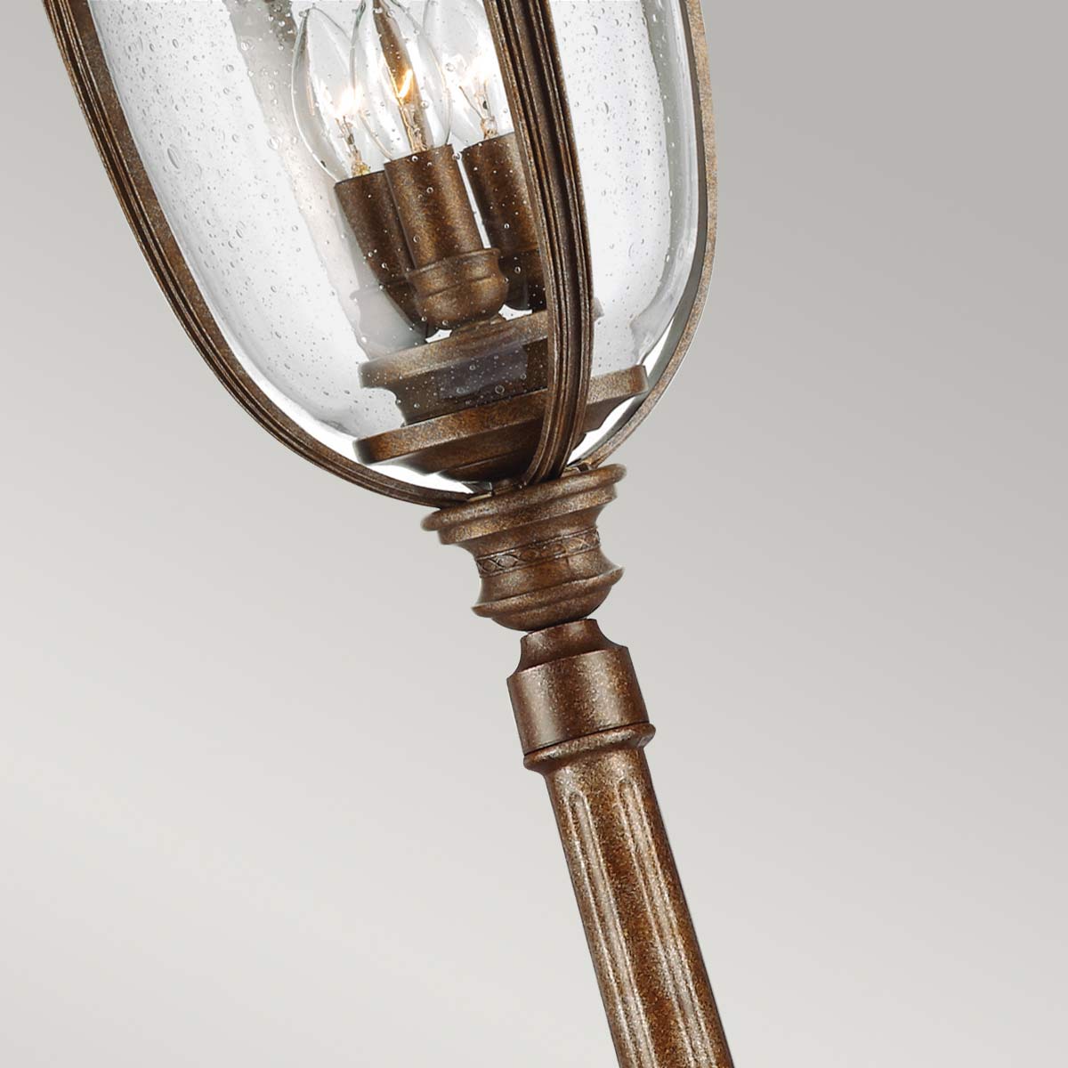 Feiss Lamp Post from the English Bridle range. English Bridle 3 Light Large Lamp Post Product Code = FE-EB5-L-BRB