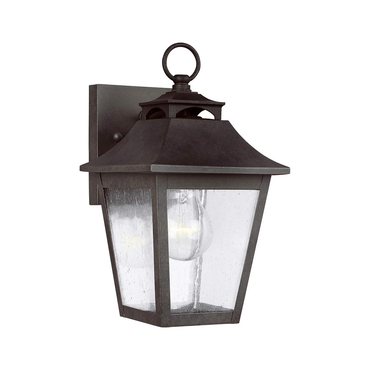 Feiss Outdoor Wall Light from the Galena range. Galena 1 Light Small Wall Lantern Product Code = FE-GALENA2-S-SBL