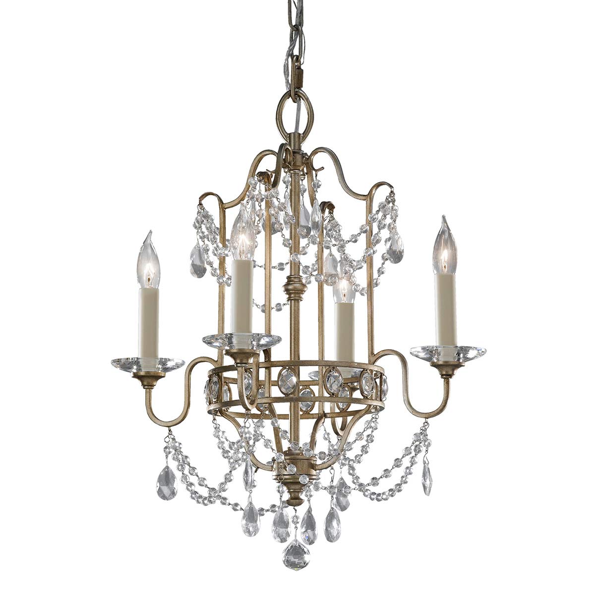 Feiss Chandelier from the Gianna range. Gianna 4 Light Chandelier Product Code = FE-GIANNA4