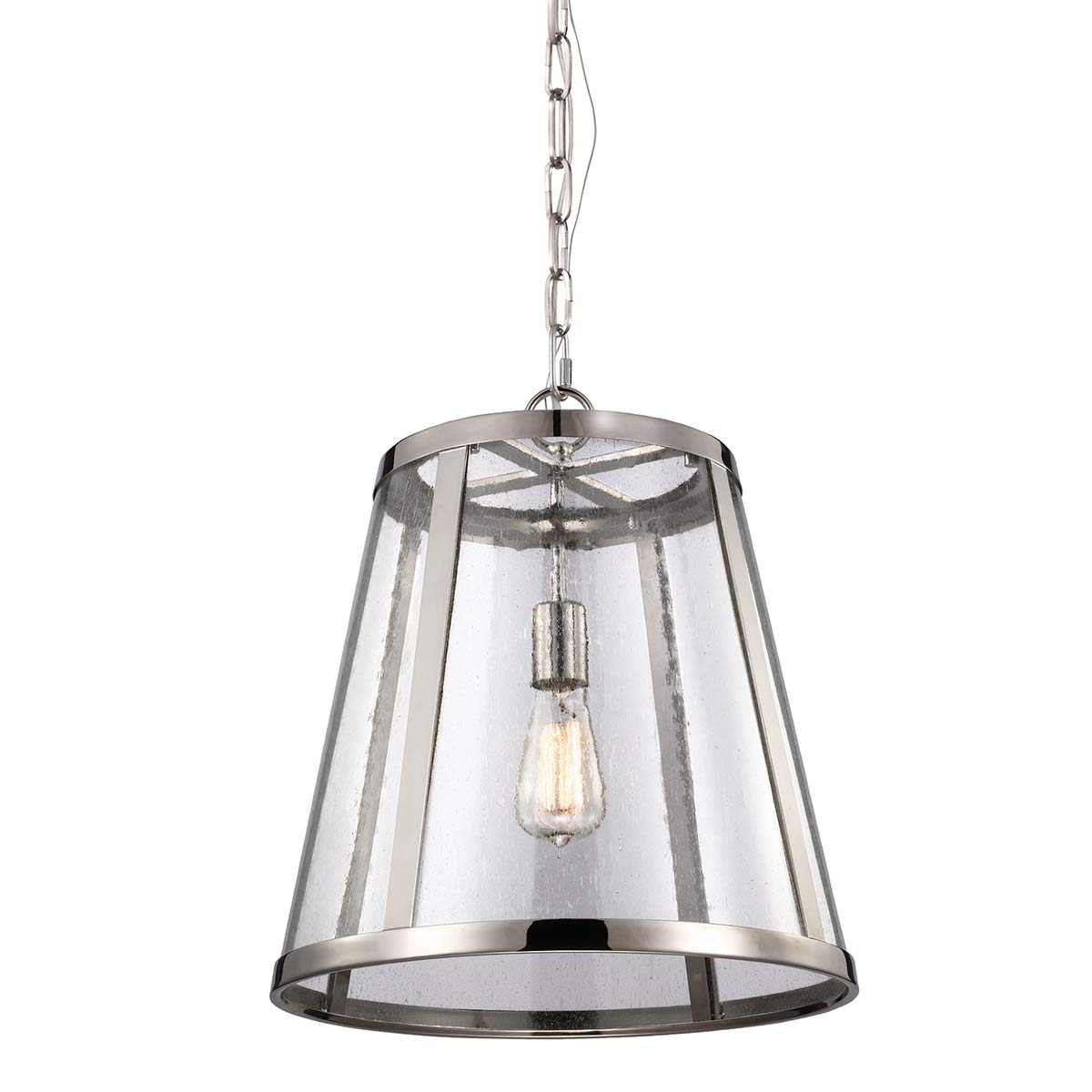 Feiss Pendant from the Harrow range. Harrow 1 Light Medium Pendant Product Code = FE-HARROW-P-M