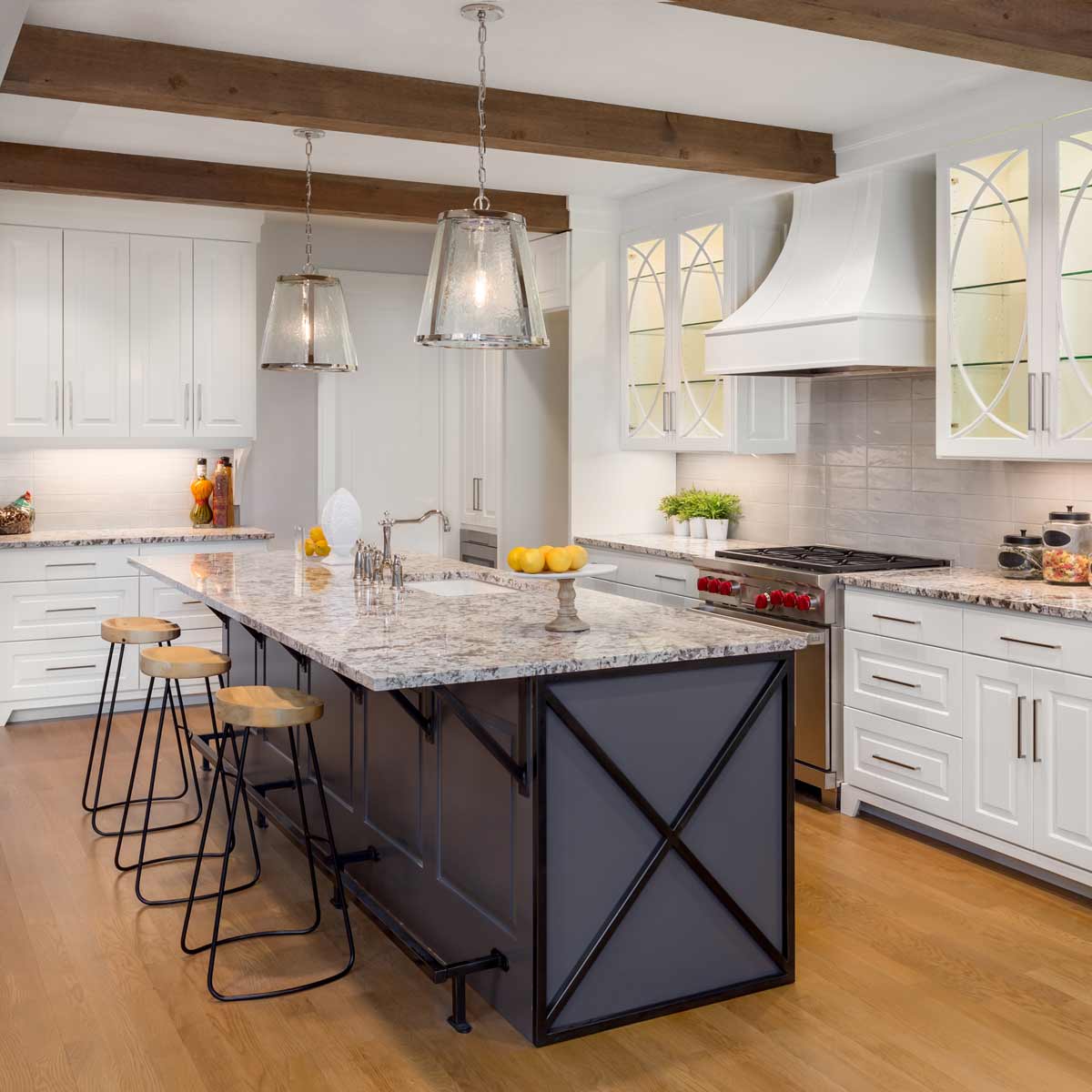 Feiss Pendant from the Harrow range. Harrow 1 Light Medium Pendant Product Code = FE-HARROW-P-M