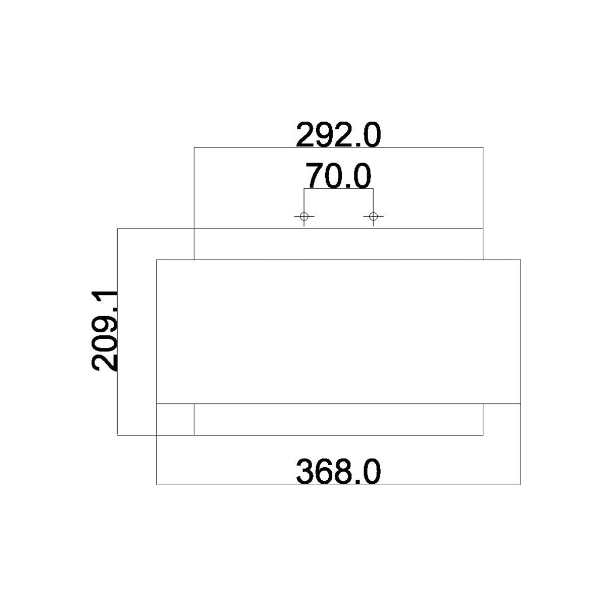 Feiss Ceiling Flush from the Kenney range. Kenney 2 Light Flush Product Code = FE-KENNEY-F