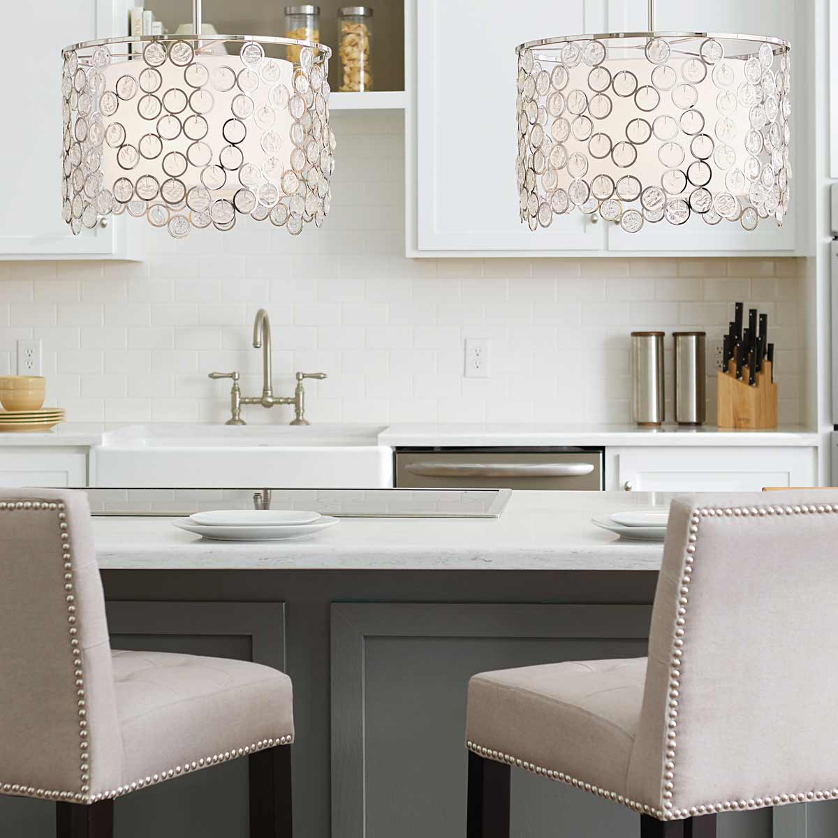 Feiss Pendant from the Lexi range. Lexi 3 Light Pendant Product Code = FE-LEXI-P