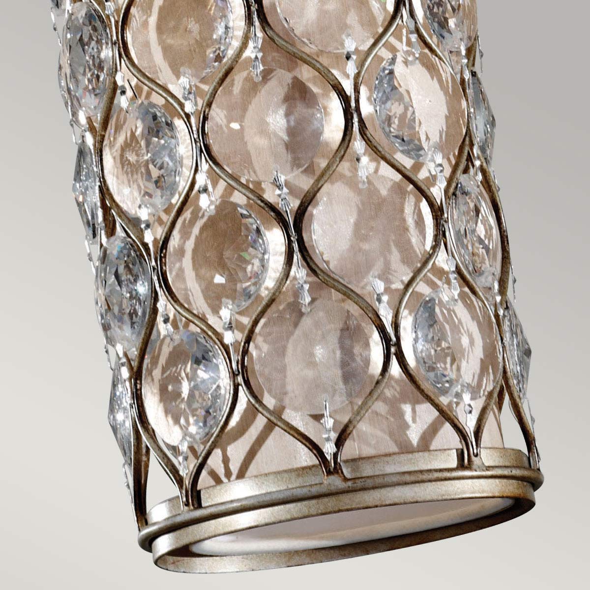 Feiss Pendant from the Lucia range. Lucia 1 Light Mini Pendant Product Code = FE-LUCIA-P-D