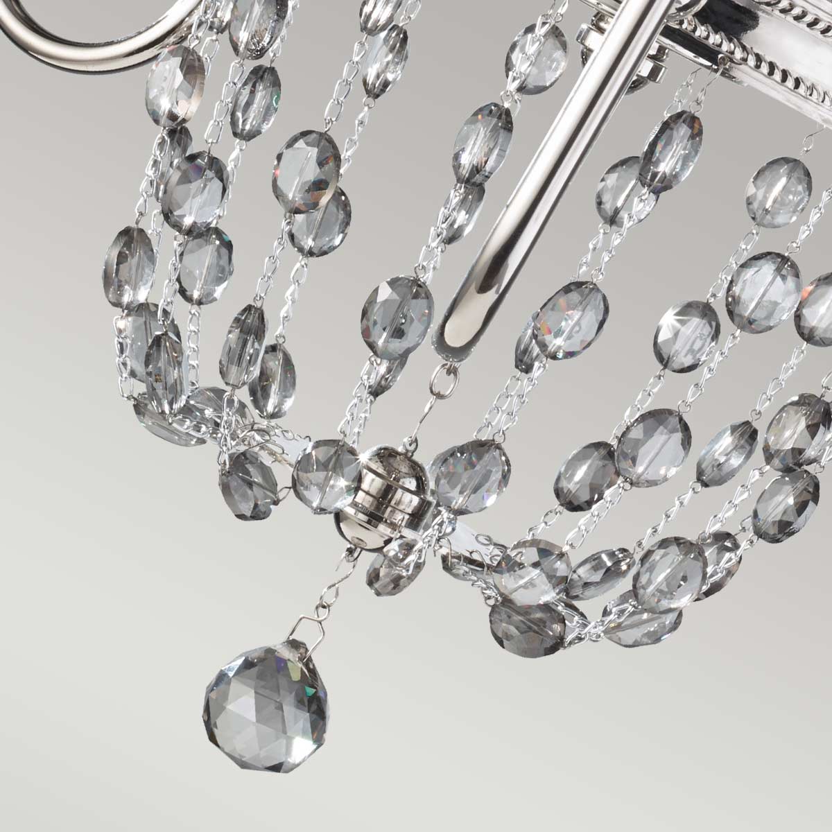 Feiss Chandelier from the Malia range. Malia 3Lt Chandelier Product Code = FE-MALIA3