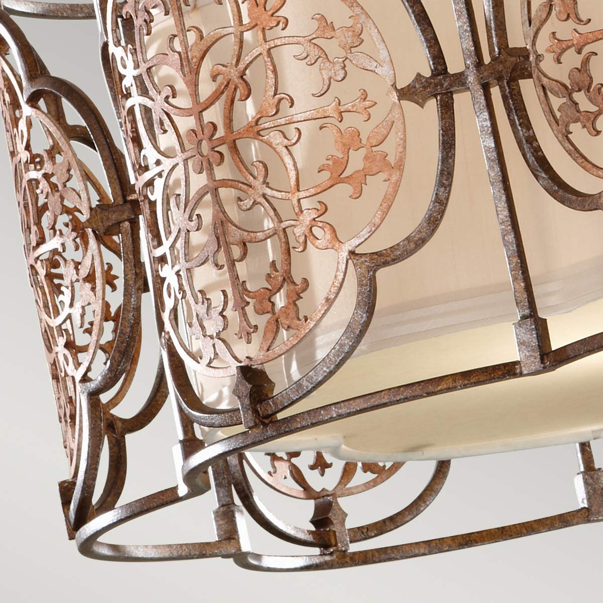 Feiss Ceiling Semi-Flush from the Marcella range. Marcella 3 Light Semi-Flush Product Code = FE-MARCELLA-SF