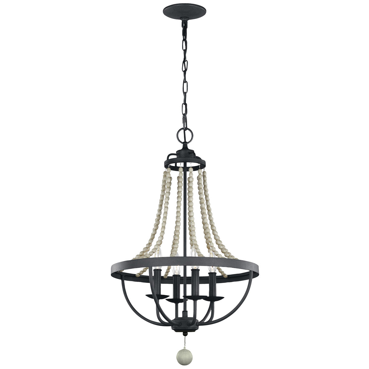 Feiss Chandelier from the Nori range. Nori 4 Light Chandelier Product Code = FE-NORI4-DWZ