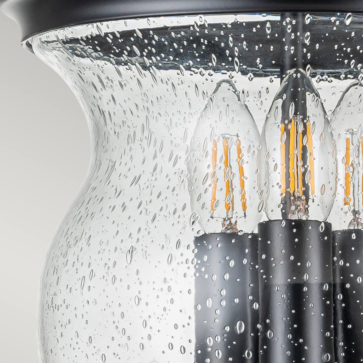 Feiss Ceiling Semi-Flush from the Pickering Lane range. Pickering Lane 3lt Semi-Flush - Black Product Code = FE-PICKERING-LANE-SF-BLK