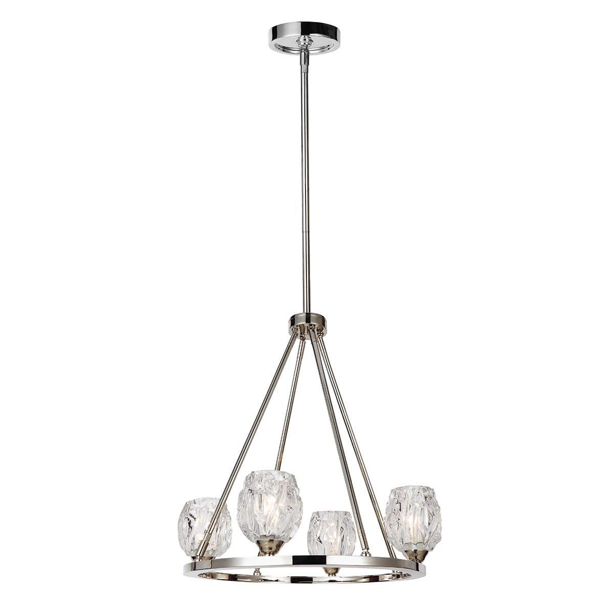 Feiss Chandelier from the Rubin range. Rubin 4 Light Chandelier Product Code = FE-RUBIN4