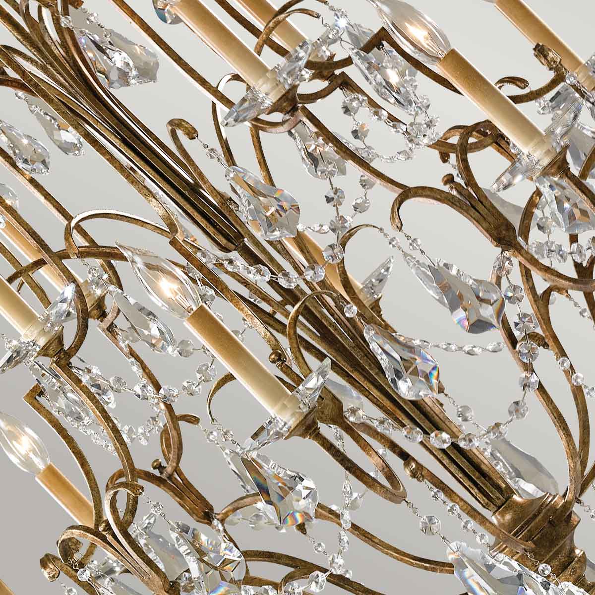 Feiss Chandelier from the Valentina range. Valentina 12 Light Multi-Light-Tier Chandelier Product Code = FE-VALENTINA12