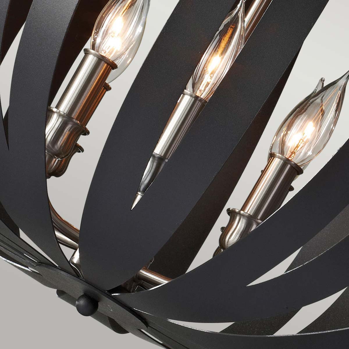 Feiss Chandelier from the Woodstock range. Woodstock 6 Light Large Chandelier Product Code = FE-WOODSTOCK-P-L