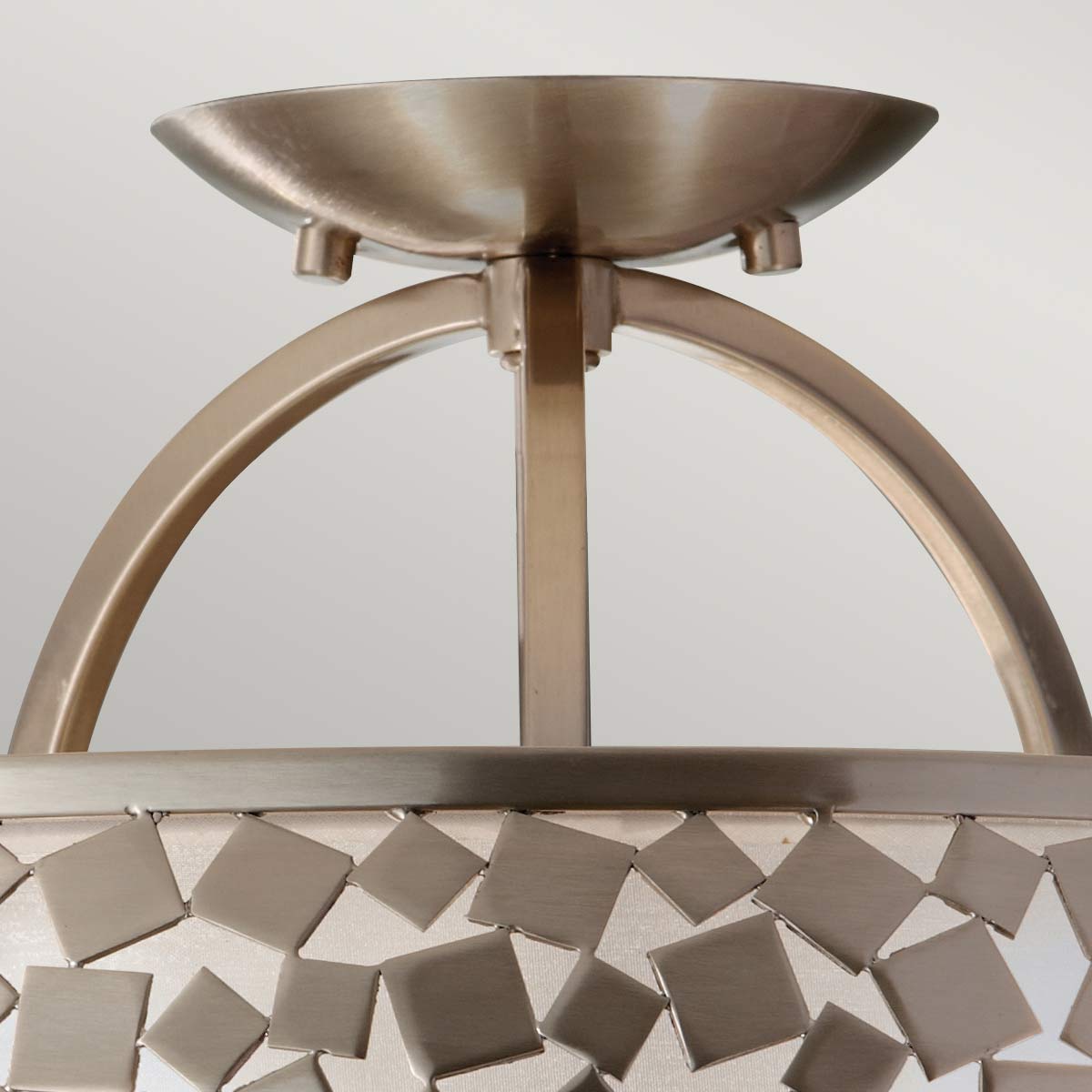 Feiss Ceiling Semi-Flush from the Zara range. Zara 3 Light Semi-Flush Product Code = FE-ZARA-SF