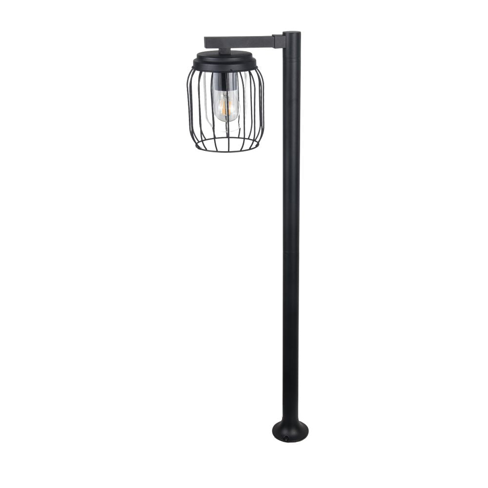 Magnalux FIN1000BL Finch IP44 1000mm Black Cage Post Light