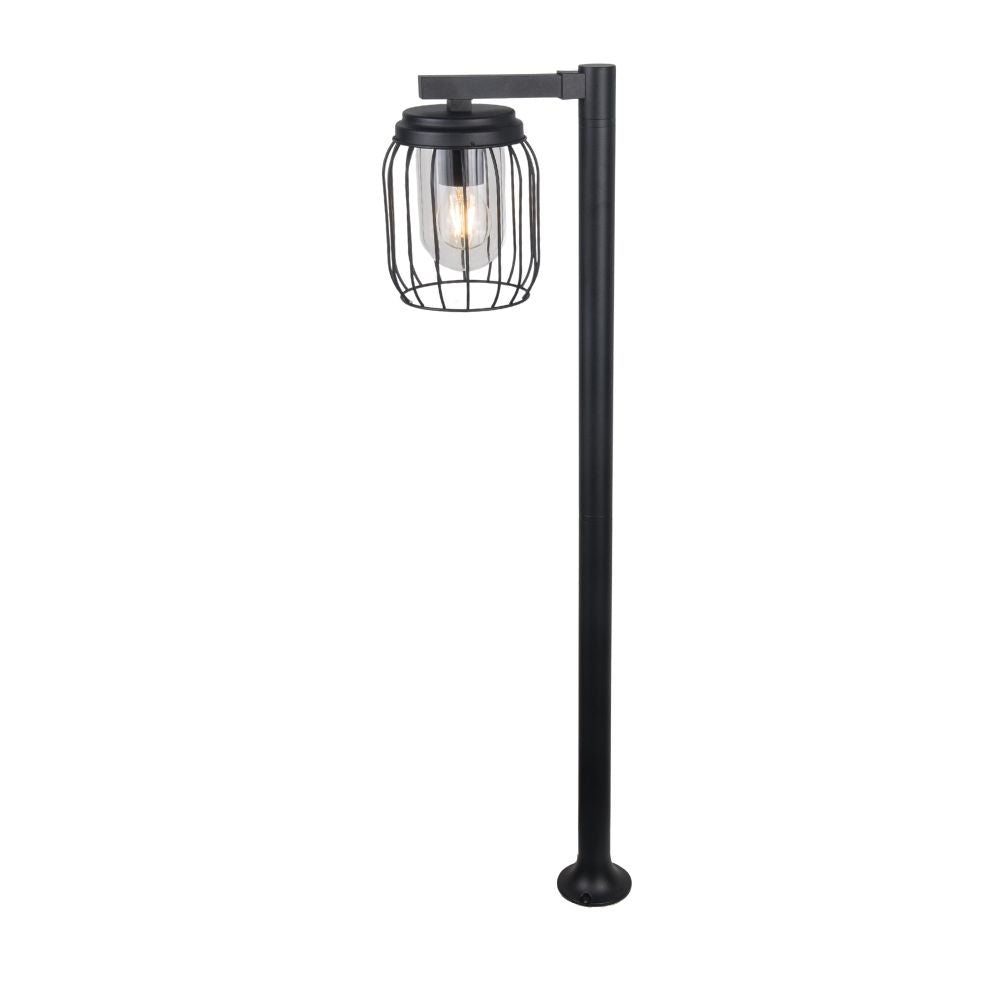 Magnalux FIN1000BL Finch IP44 1000mm Black Cage Post Light