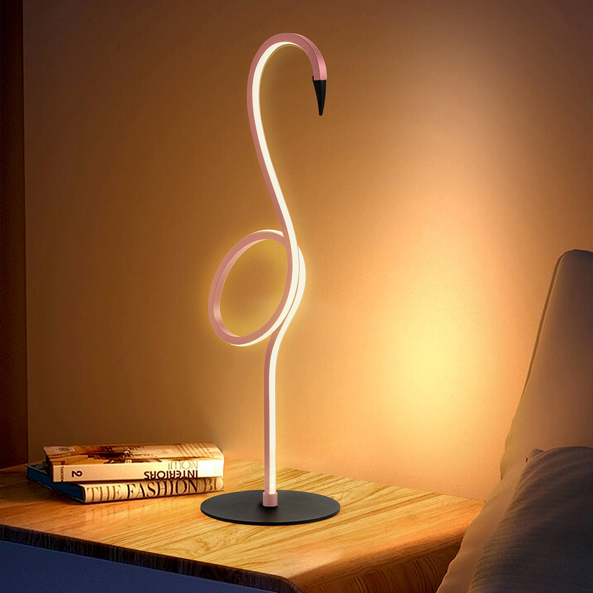 Elstead Lighting Table Lamp from the Flamingo range. Flamingo LED Table Lamp - Pink Product Code = FLAMINGO-TL-PNK