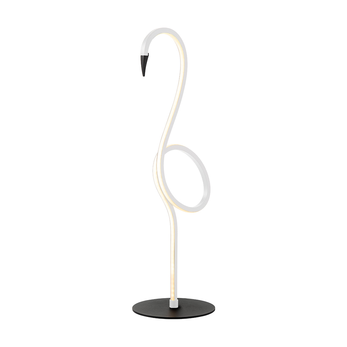 Elstead Lighting Table Lamp from the Flamingo range. Flamingo LED Table Lamp - White Product Code = FLAMINGO-TL-WHT