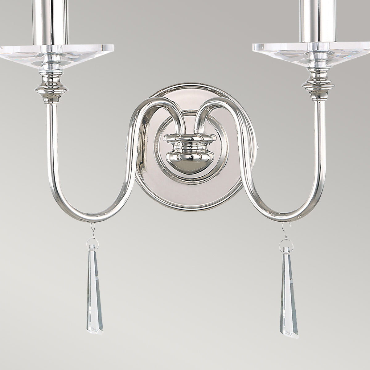 Elstead Lighting Wall Light from the Finsbury Park range. Finsbury Park 2 Light Wall Light Product Code = FP2-POL-NICKEL