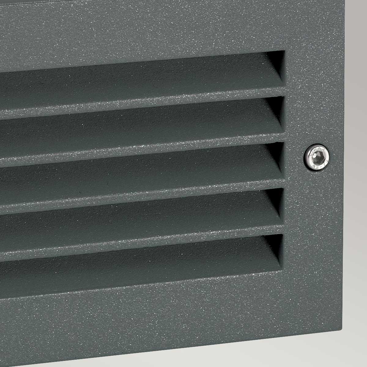 Norlys Grimstad LED Recessed Louvre Wall Light Graphite G-STAD-LVD-LED-G