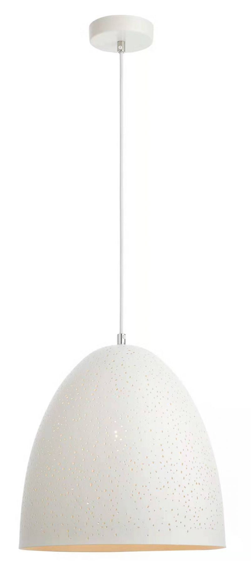 Magnalux Galaxy 1 Light White Metal Pendant Part Number - GAL01WH