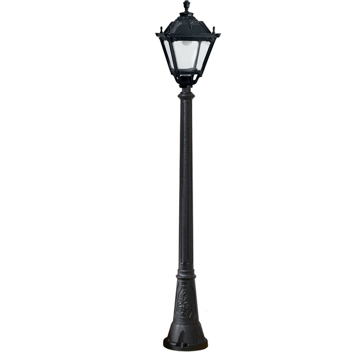 Magnalux Gigi/Tobia Black Clear E27 high powered 30W Post Light Part Number - GIGI/TOBIA
