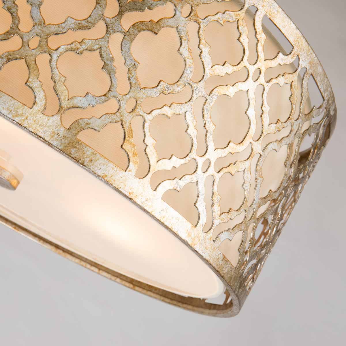 Gilded Nola Pendant from the Arabella range. Arabella 3 Light Duo-Mount Large Pendant Product Code = GN-ARABELLA-P-L