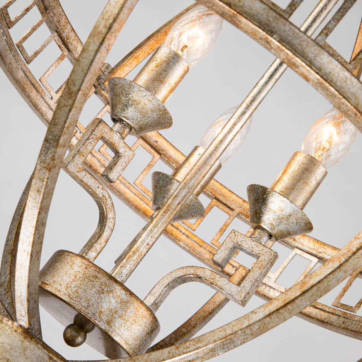 Gilded Nola Pendant from the Lemuria range. Lemuria 3 Light Globe Pendant Product Code = GN-LEMURIA-3P-A
