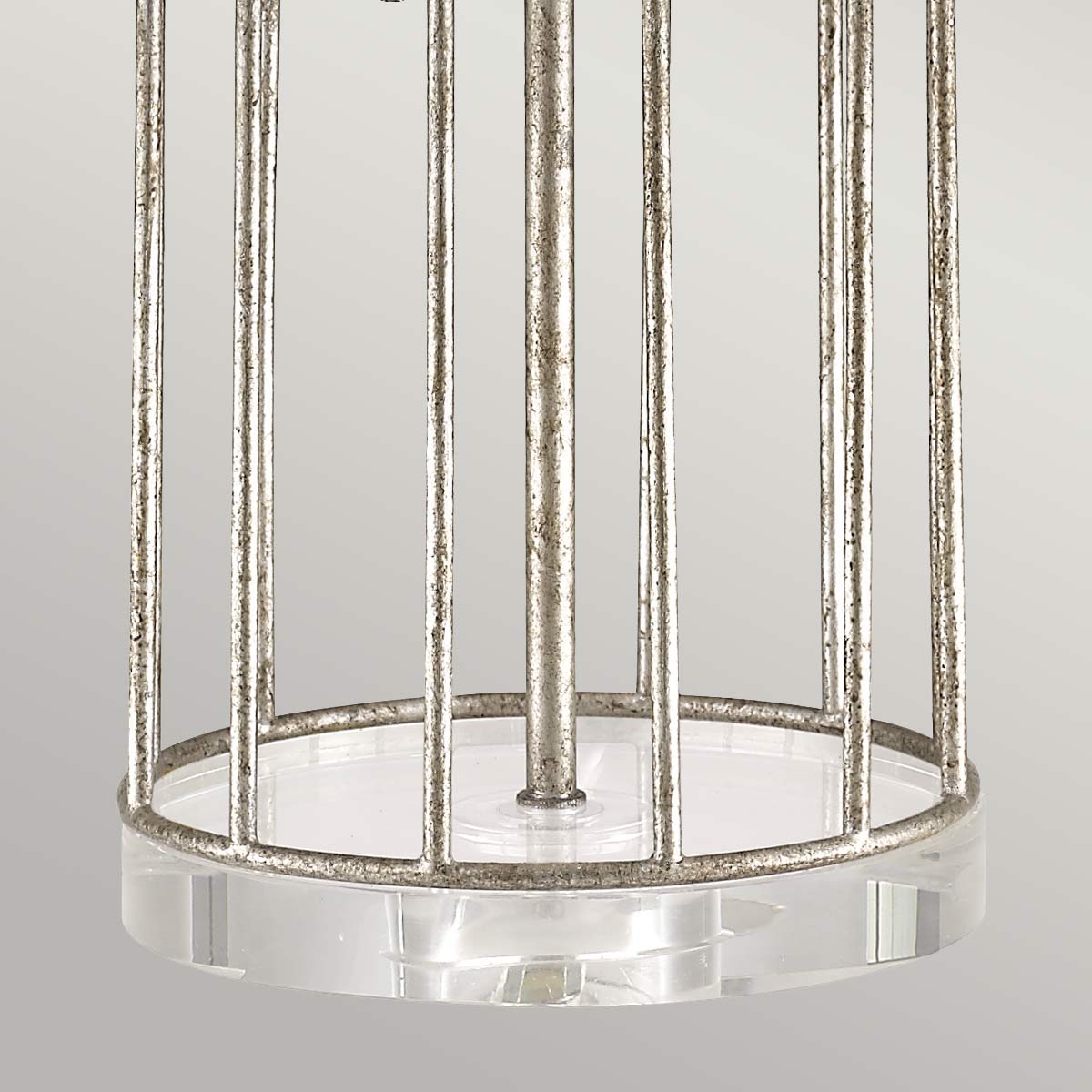 Gilded Nola Table Lamp from the Stella range. Stella 1 Light Table Lamp - Distressed Silver Product Code = GN-STELLA-TL-SV