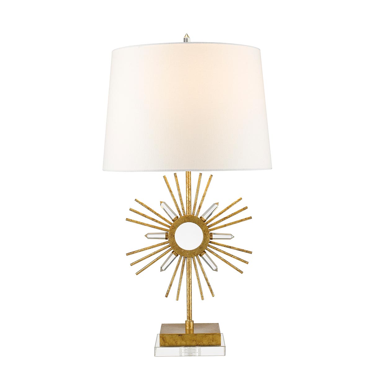 Gilded Nola Table Lamp from the Sun King range. Sun King 1 Light Table Lamp Product Code = GN-SUN-KING-TL