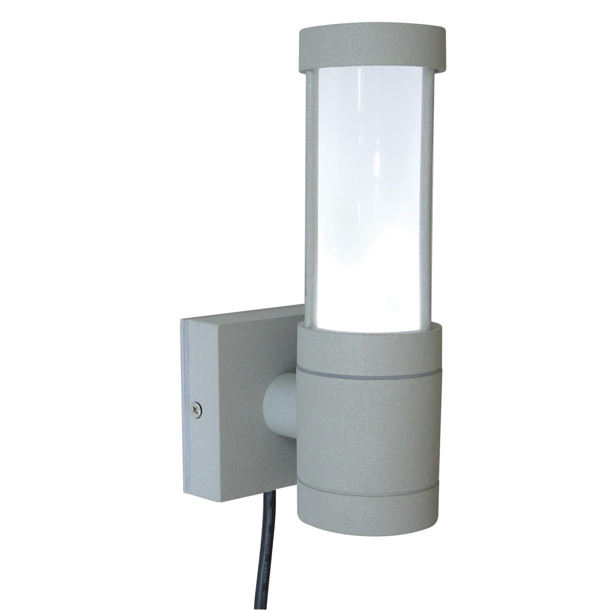 Garden Zone Outdoor Wall Light from the Beta range. Beta Plain Wall Lantern - Silver Product Code = GZ-BETA3