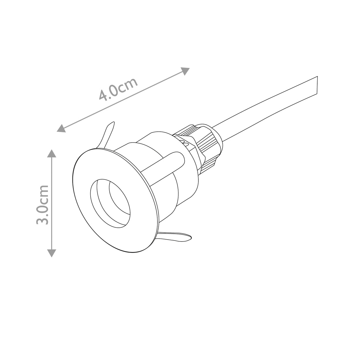 Garden Zone Spot Lights from the Fusion range. Fusion Plain Push In, In-Ground/Deck Light Product Code = GZ-FUSION11