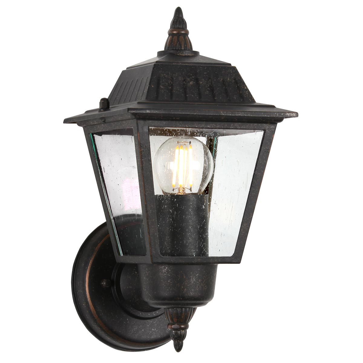 Garden Zone Outdoor Wall Light from the Highnam range. Highnam 1 Light Wall Lantern Product Code = GZH-HN1