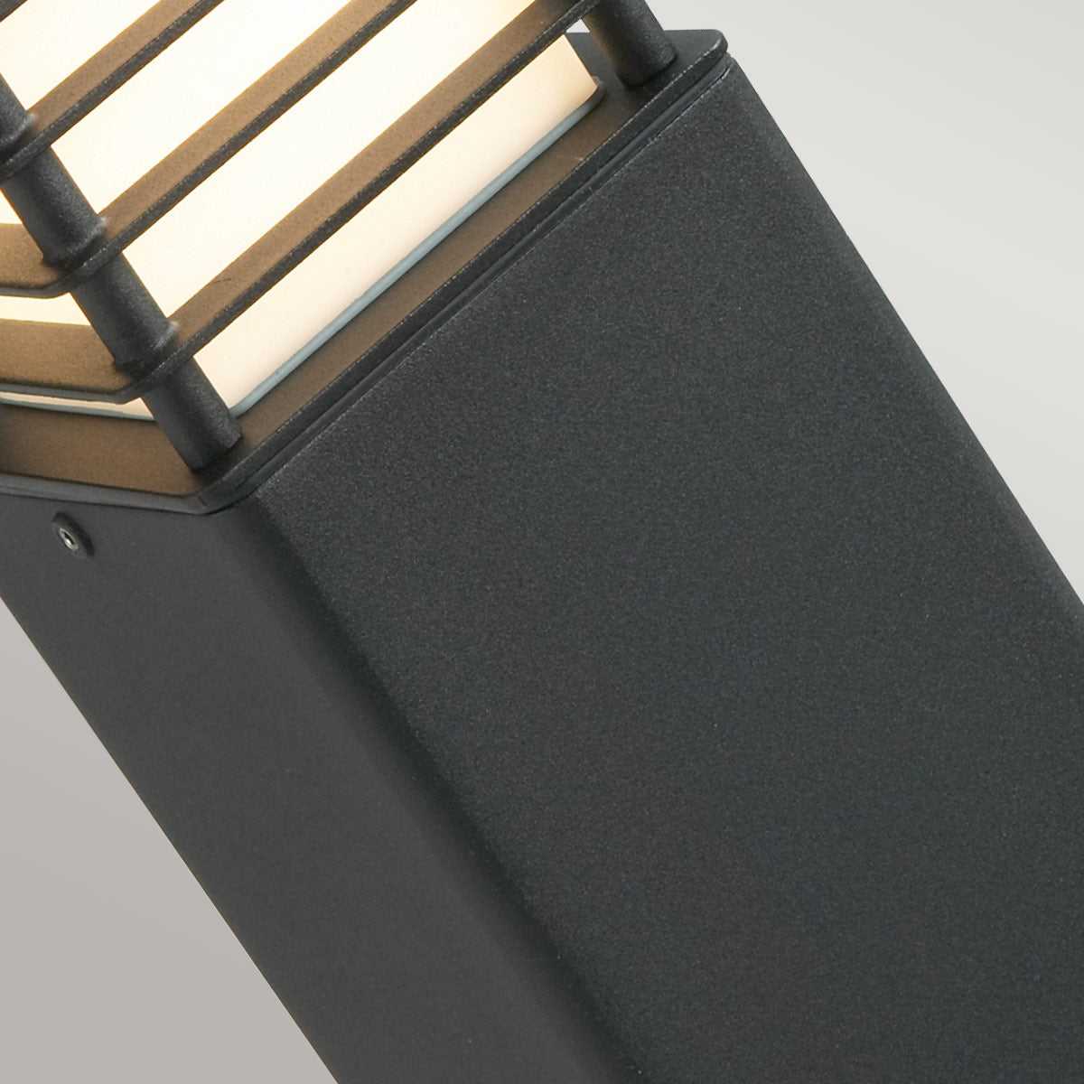 Norlys Halmstad 1 Light Medium Bollard - Black H-STAD-M-E27-BLK