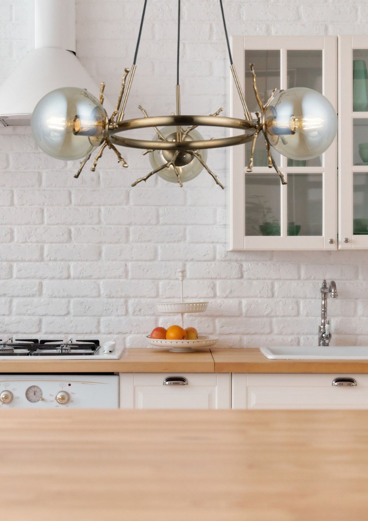 Magnalux Harvey 3 Light Pendant Satin Brass Part Number - HAR03SB