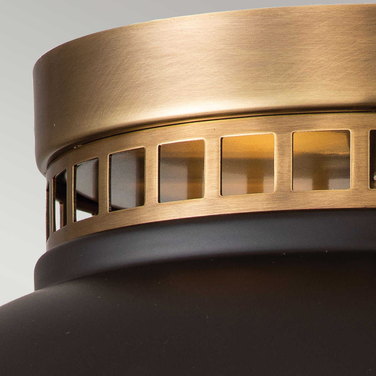 Hinkley Ceiling Flush from the Amelia range. Amelia 2lt Flush Light Product Code = HK-AMELIA-F-M-RB
