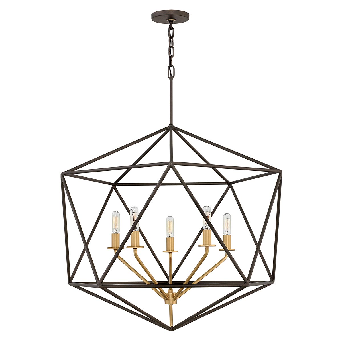 Hinkley Pendant from the Astrid range. Astrid 5 Light Pendant Chandelier Product Code = HK-ASTRID-5P