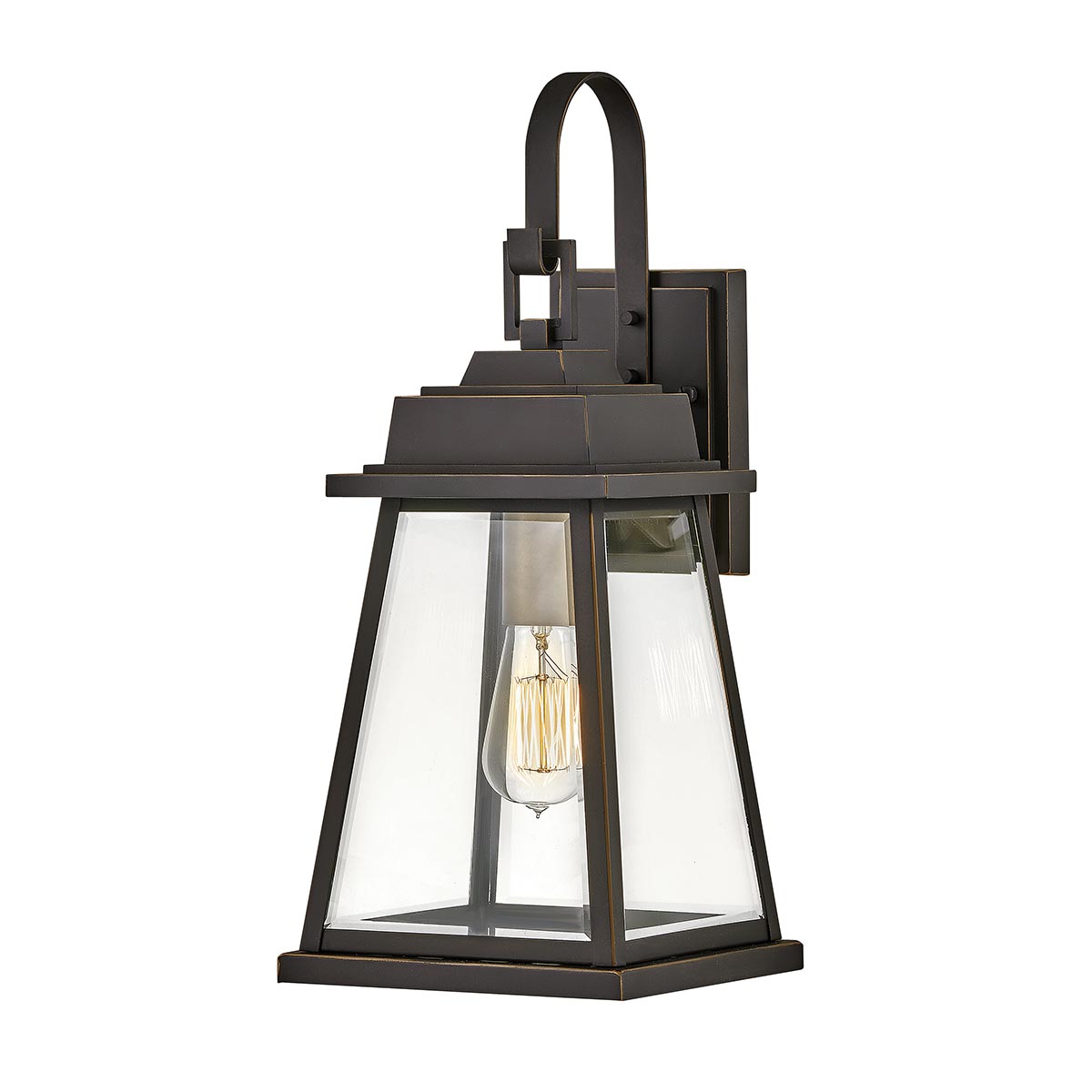 Hinkley Outdoor Wall Light from the Bainbridge range. Bainbridge 1 Light Wall Lantern - Medium Product Code = HK-BAINBRIDGE-M-OZ