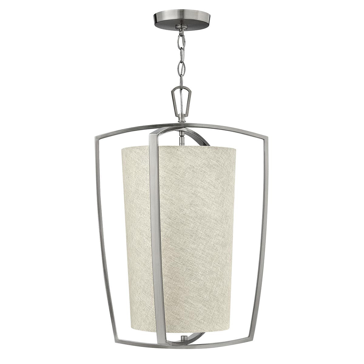 Hinkley Pendant from the Blakely range. Blakely 3 Light Large Pendant - Brushed Nickel Product Code = HK-BLAKELY-3P-BN