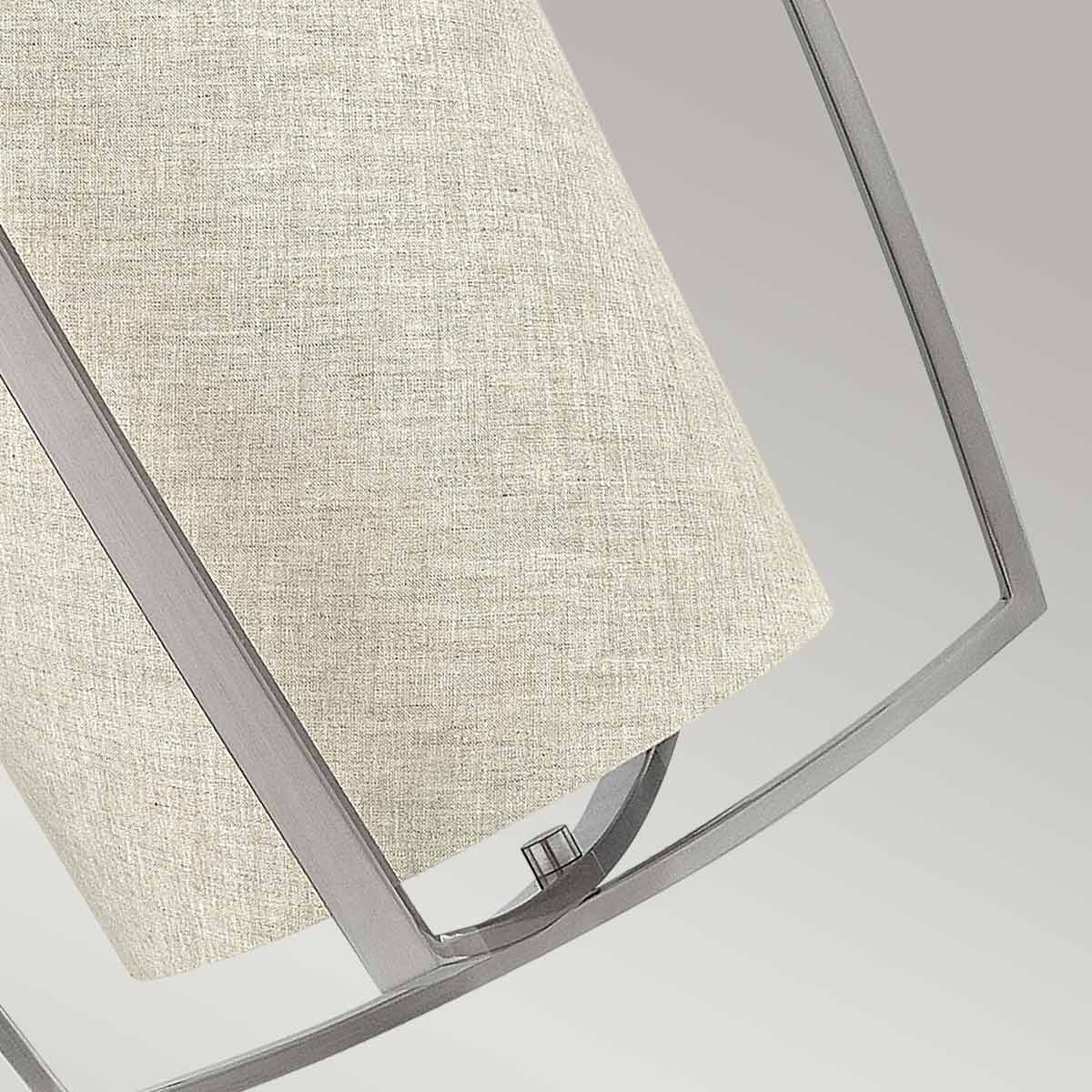 Hinkley Pendant from the Blakely range. Blakely 3 Light Large Pendant - Brushed Nickel Product Code = HK-BLAKELY-3P-BN