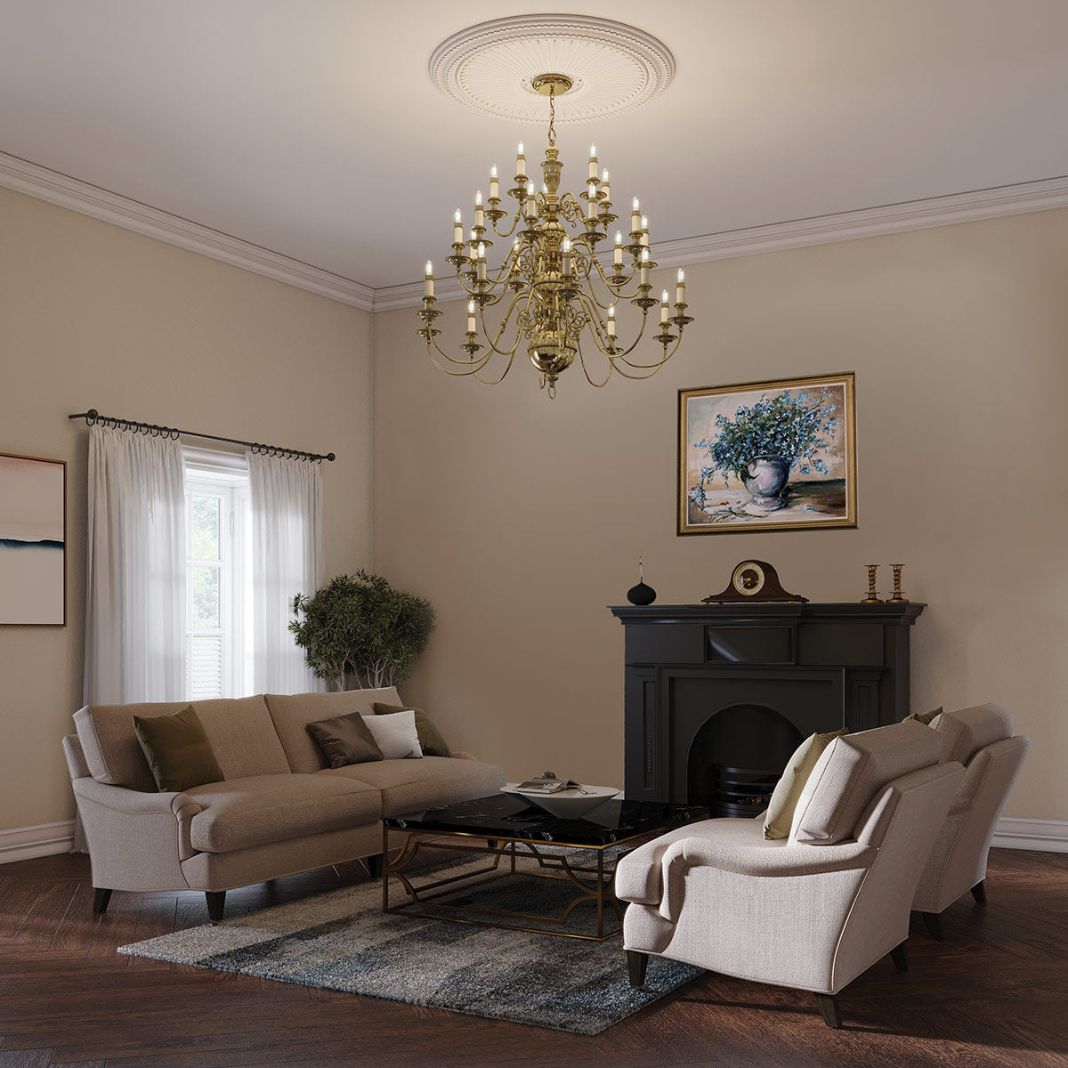 Hinkley Chandelier from the Cambridge range. Cambridge 25 Light Chandelier Product Code = HK-CAMBRIDGE25