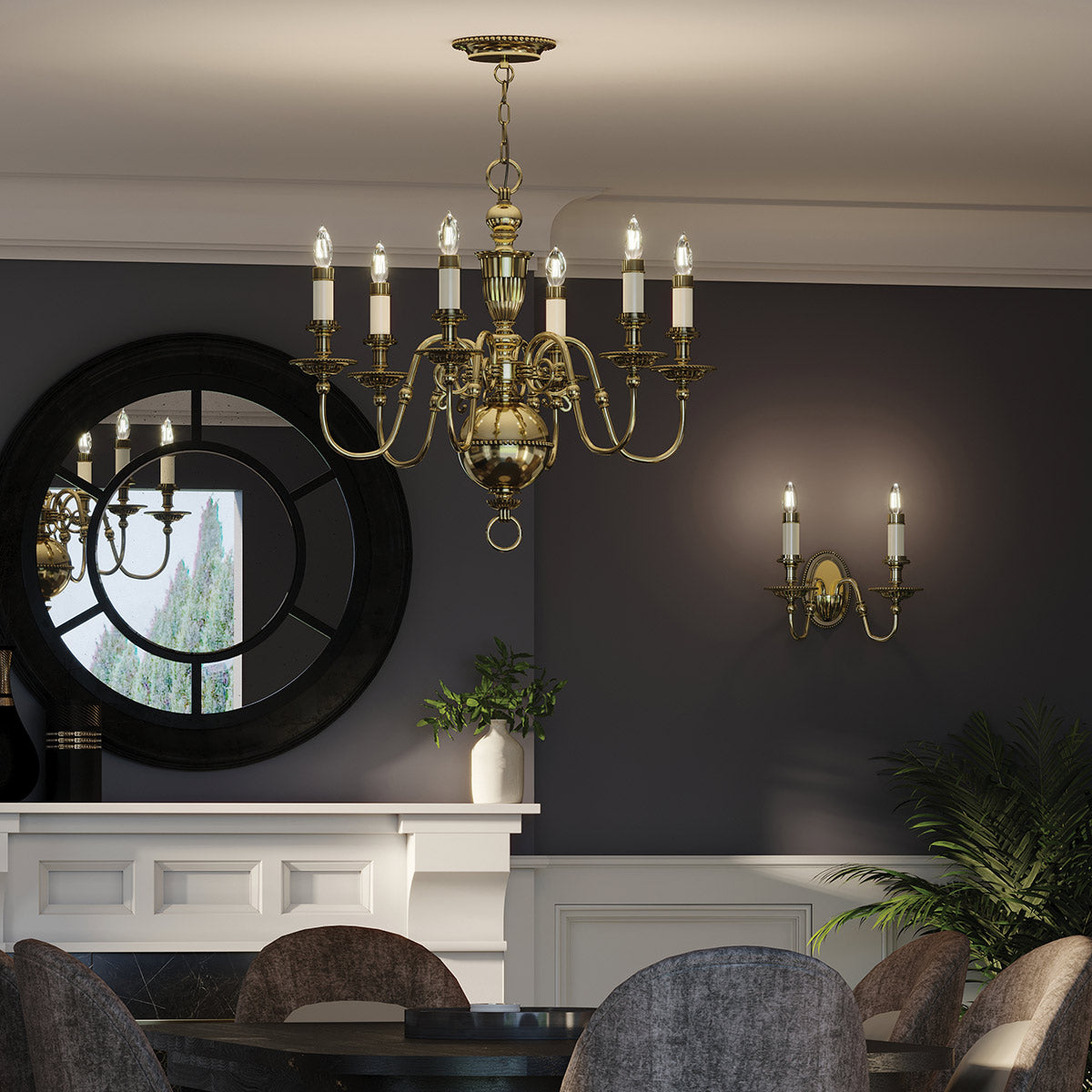 Hinkley Chandelier from the Cambridge range. Cambridge 6 Light Chandelier Product Code = HK-CAMBRIDGE6