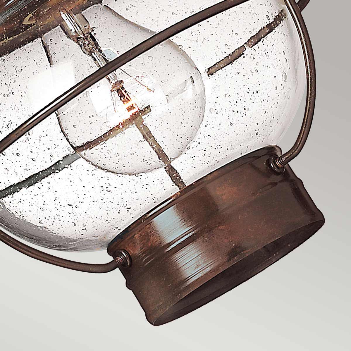 Hinkley Ceiling Flush from the Cape Cod range. Cape Cod 1 Light Flush Lantern Product Code = HK-CAPECOD8-S