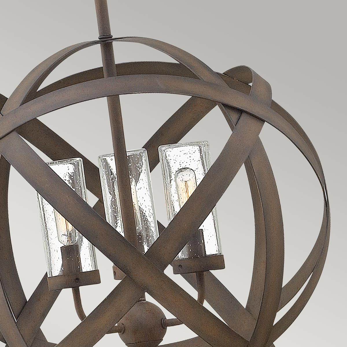 Hinkley Chandelier from the Carson range. Carson 3 Light Outdoor Chandelier Product Code = HK-CARSON-3P