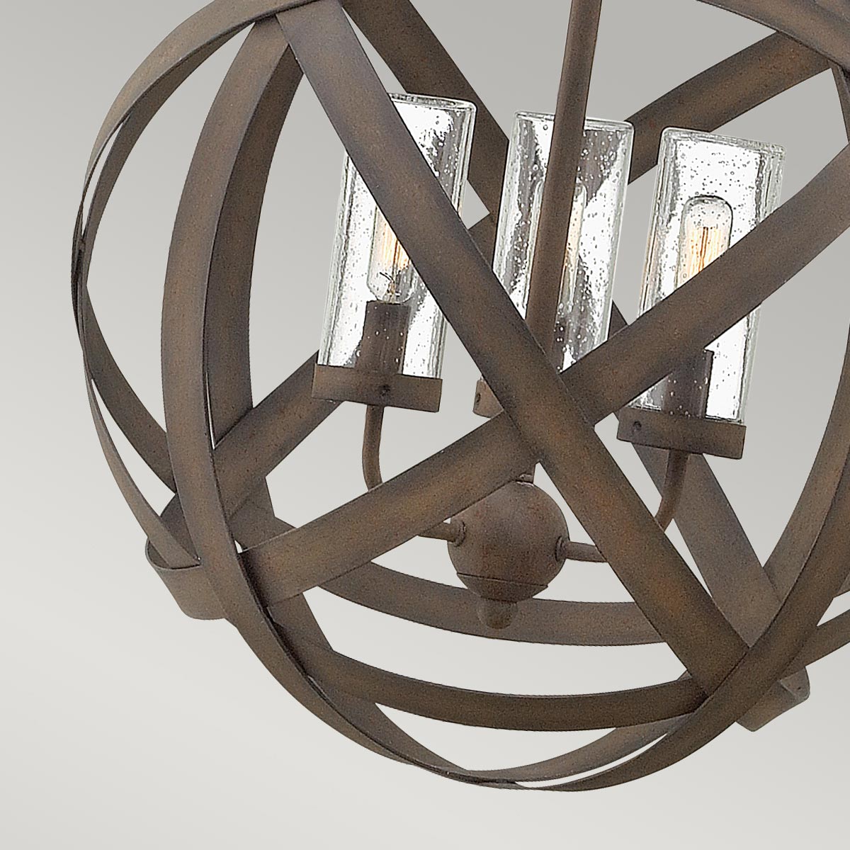 Hinkley Chandelier from the Carson range. Carson 3 Light Outdoor Chandelier Product Code = HK-CARSON-3P