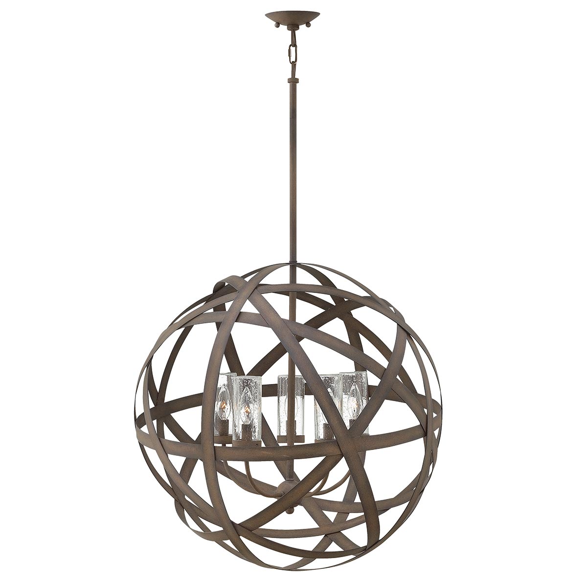 Hinkley Chandelier from the Carson range. Carson 5 Light Outdoor Chandelier Product Code = HK-CARSON-5P
