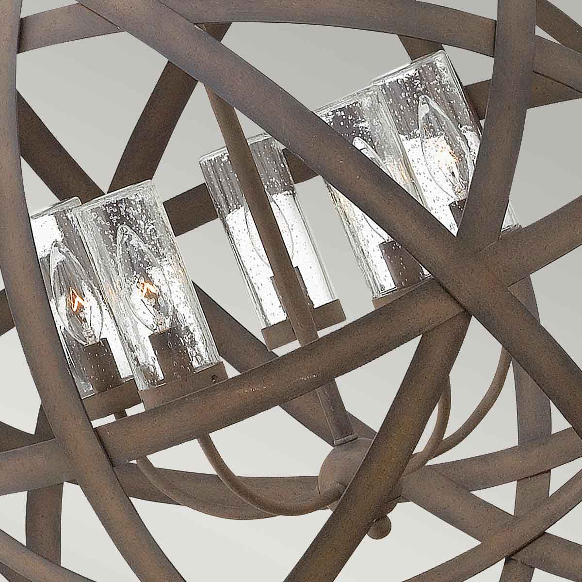Hinkley Chandelier from the Carson range. Carson 5 Light Outdoor Chandelier Product Code = HK-CARSON-5P