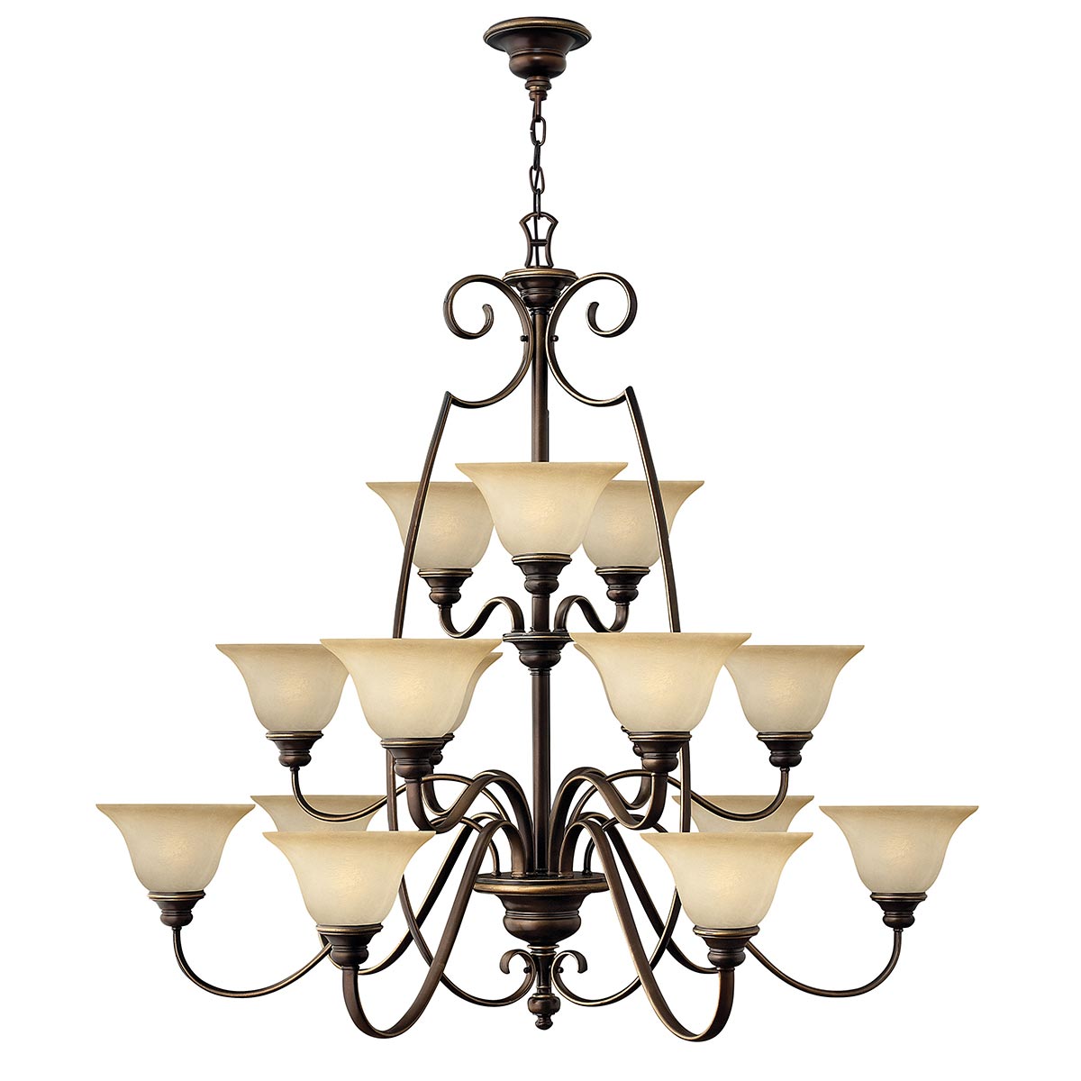 Hinkley Chandelier from the Cello range. Cello 15 Light Chandelier Product Code = HK-CELLO15