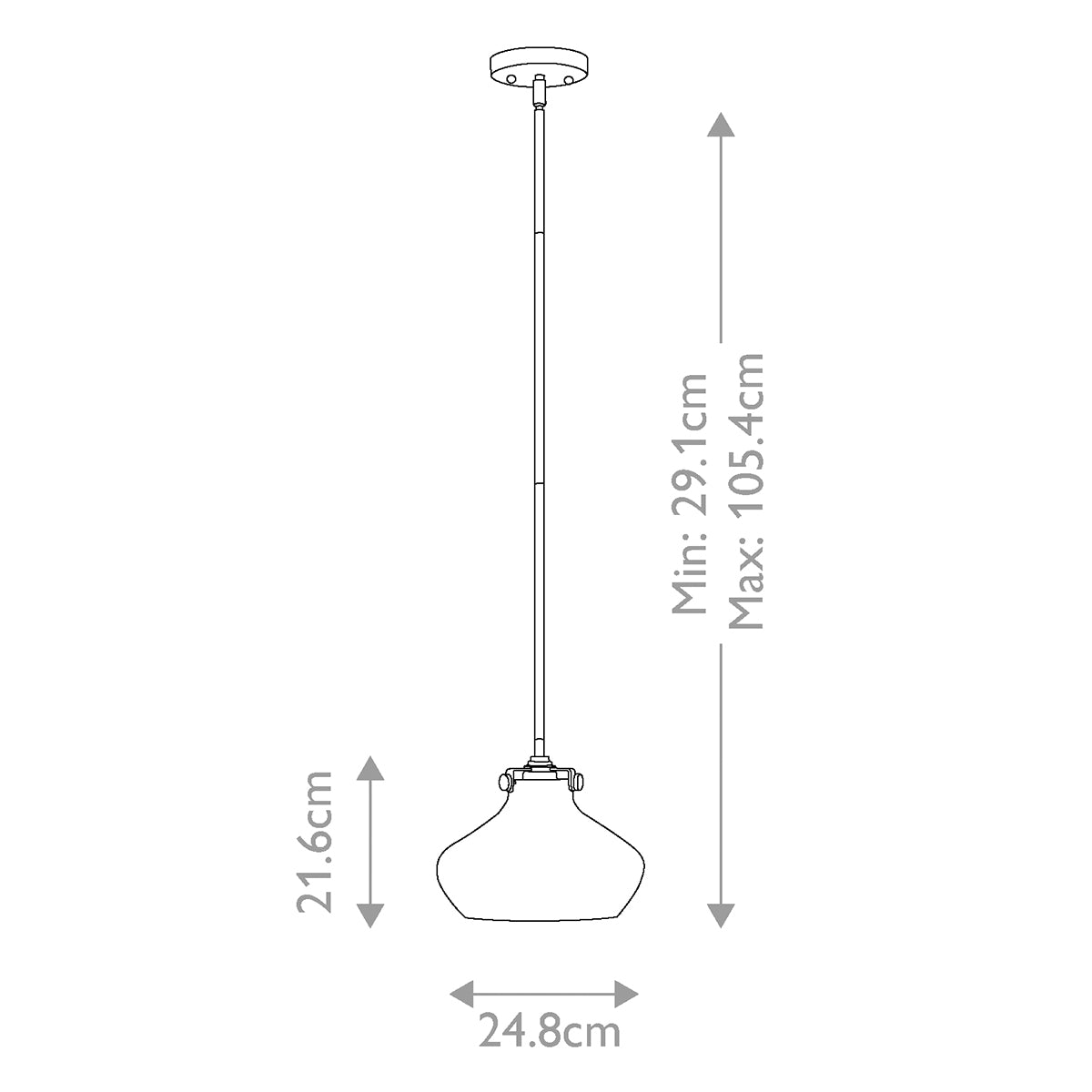 Hinkley Pendant from the Congress range. Congress 1 Light Pendant - Brushed Caramel Product Code = HK-CONGRESS-P-C-BC
